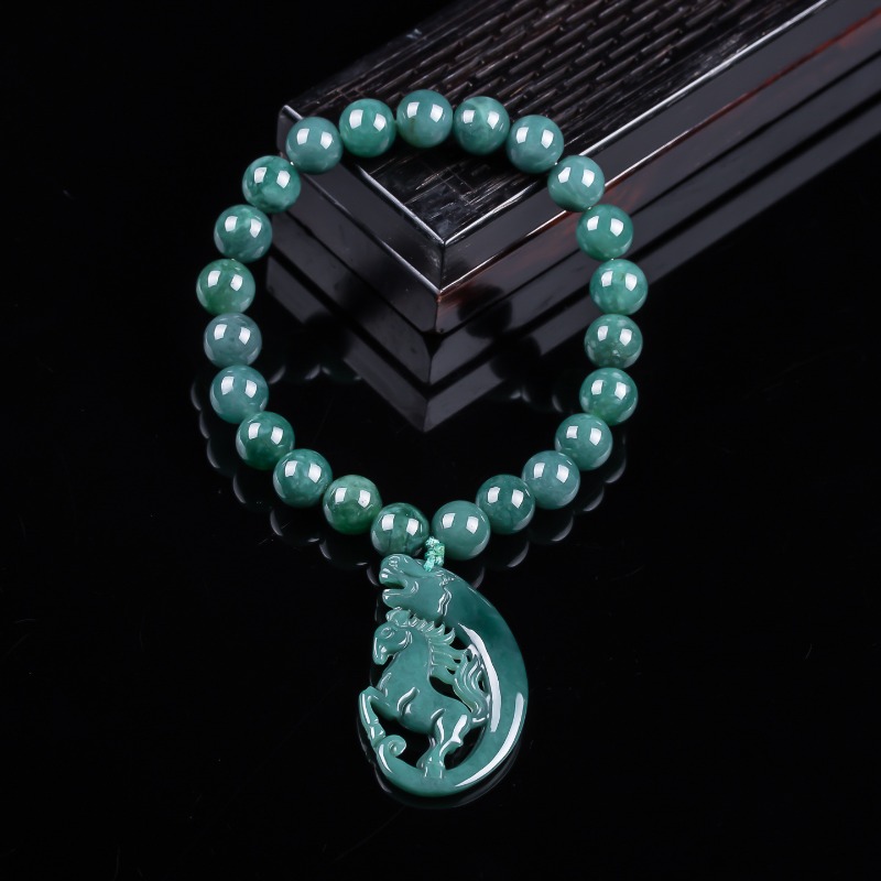 Jewelry & Watches Store - Bracelet en jadeite naturelle bleu eau