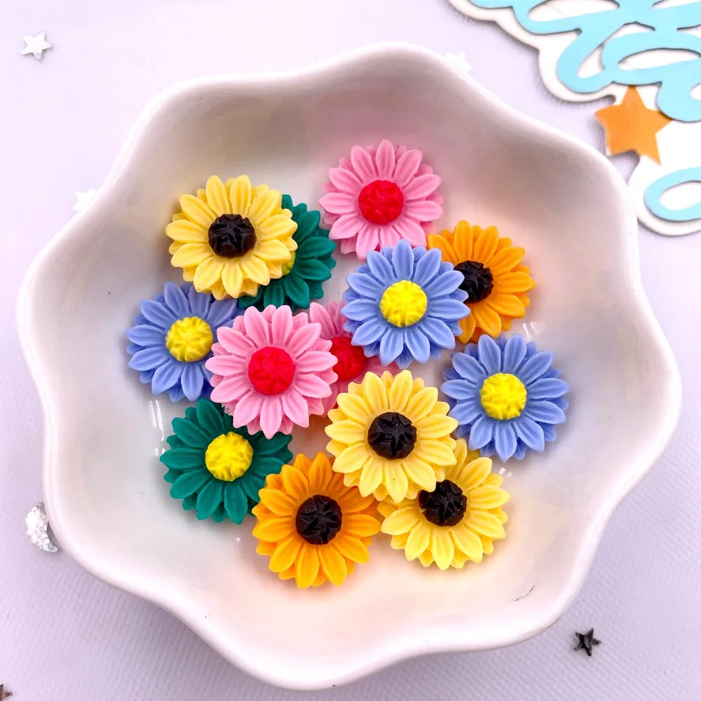 Paradise Jewelry & Watches Llc Photos - Figurine de tournesol en résine colorée,