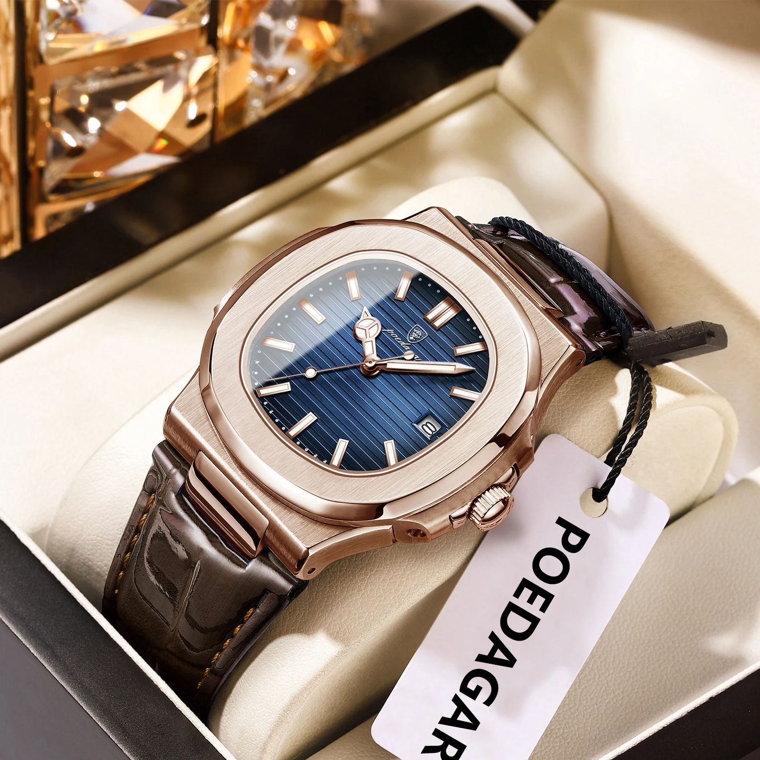 Rg Watches & Jewelry Gmbh - POEDAGAR homme d'affaires montre Date étanche