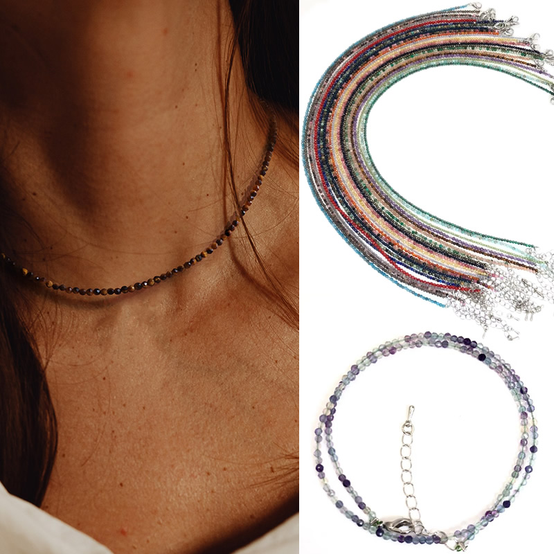 Gemstone Bracelet Healing - Collier de perles en pierre naturelle