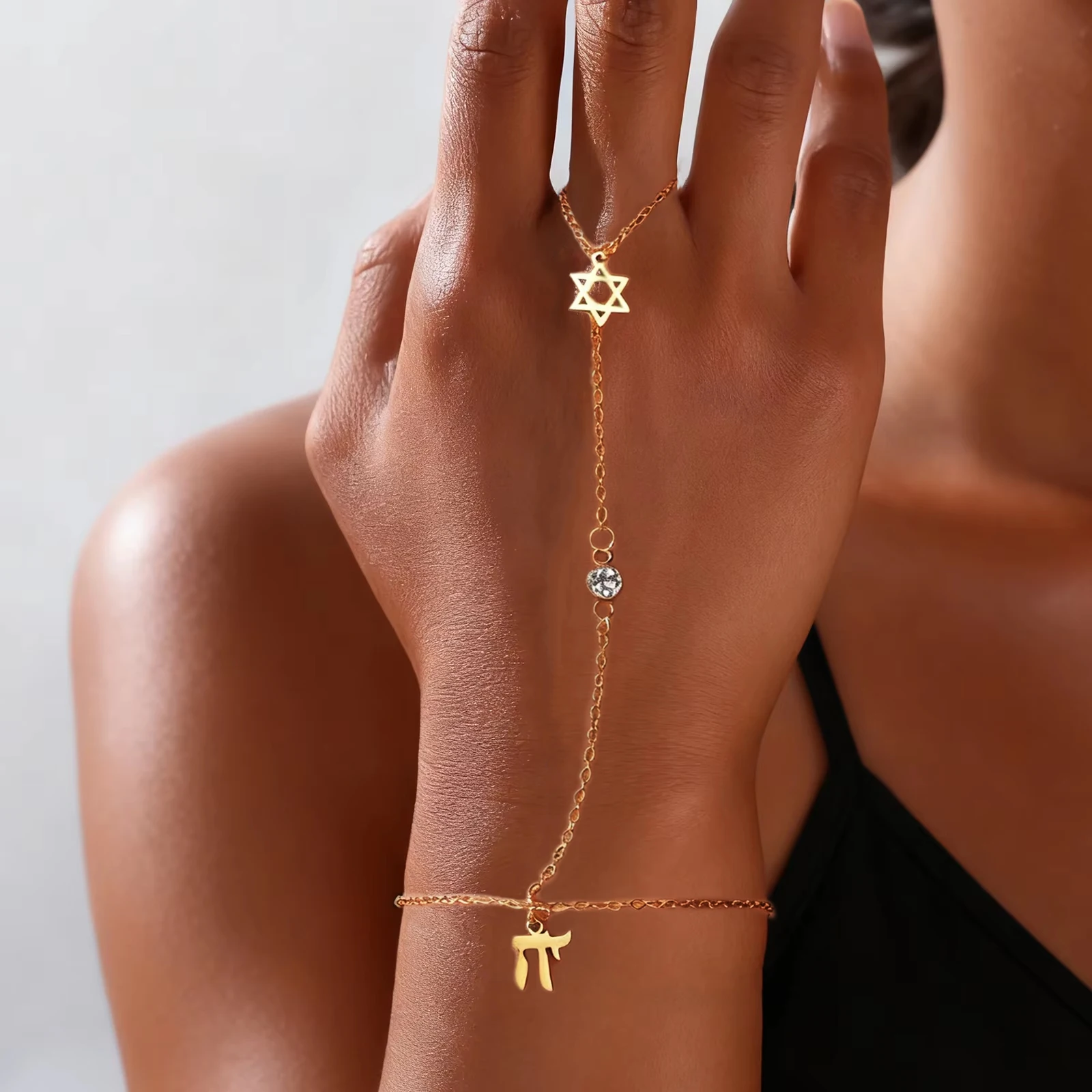 Jewelry & Watches Store - Bracelet ajustable en acier inoxydable avec