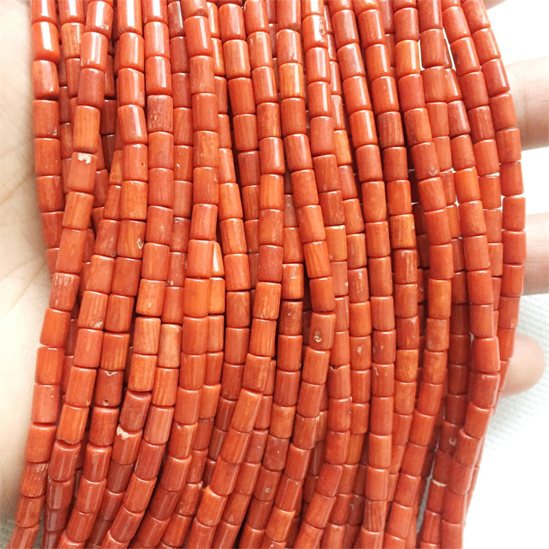 Rare 4*6MM Tube rond Orange ro - Gemstone Bracelet Healing avis et prix