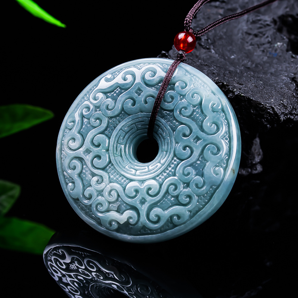 Collier pendentif fleur en jad - Jewelry & Watches Store avis et prix