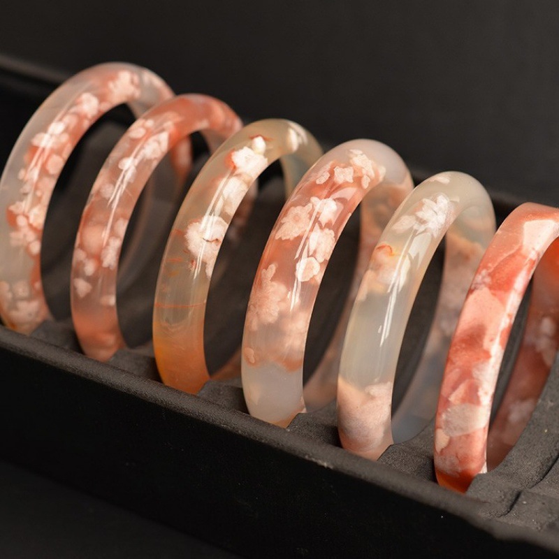 Bracelet en Agate Fleur pour F - Gemstone Bracelet Healing avis et prix