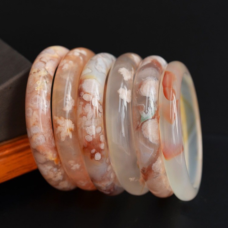 Bracelet en Agate Fleur pour F - Gemstone Bracelet Healing avis et prix