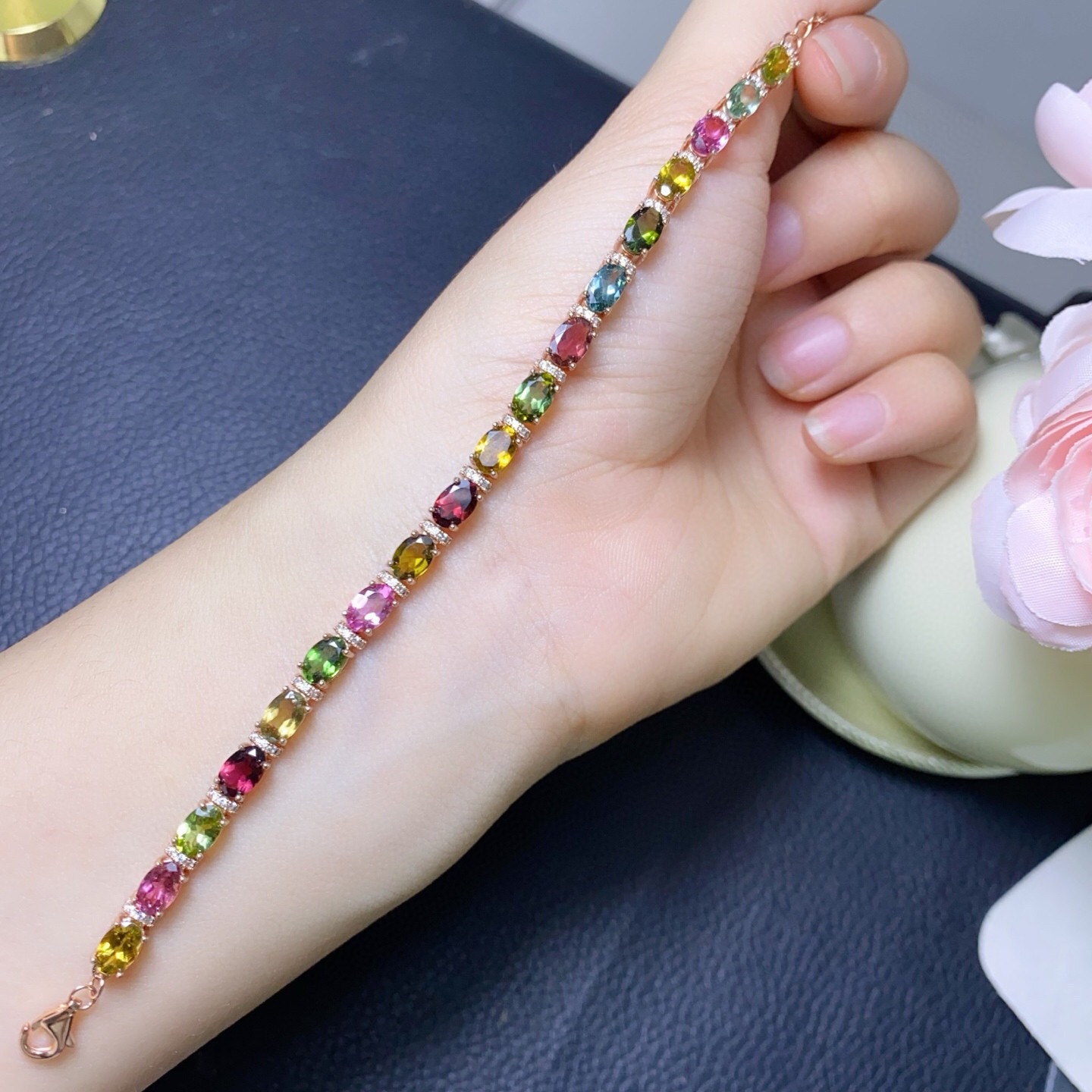 Bracelet en argent 925 avec to - Gemstone Bracelet Healing avis et prix