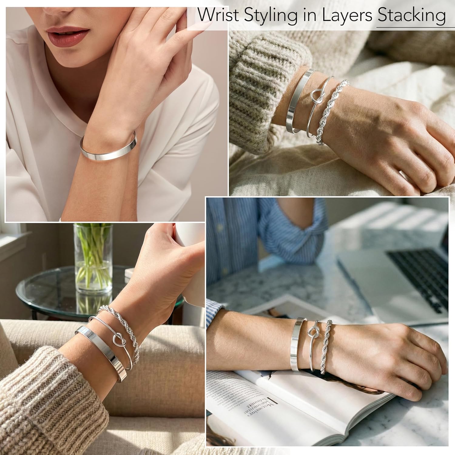 Bracelets en argent sterling 9 - Jewelry Essentials Watches avis et prix