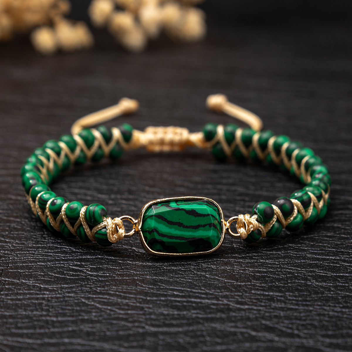 Bracelet ajustable tressé doub - Gemstone Bracelet Healing avis et prix