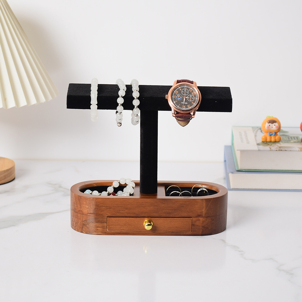 Support à bijoux en bois massi - Jewelry And Watches Store avis et prix